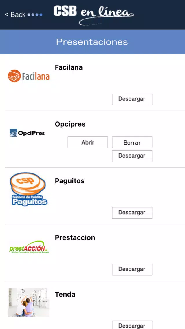 CSB en linea Screenshots