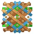 Wood Bolts Brain Puzzle Tease