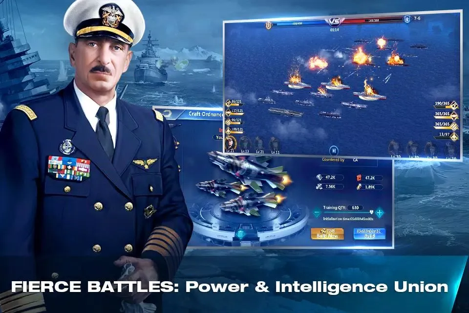 Captures d'écran de War of Warship II