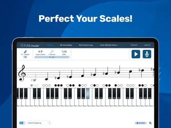 ภาพหน้าจอของ Music Scales - NuTune Music iPad 