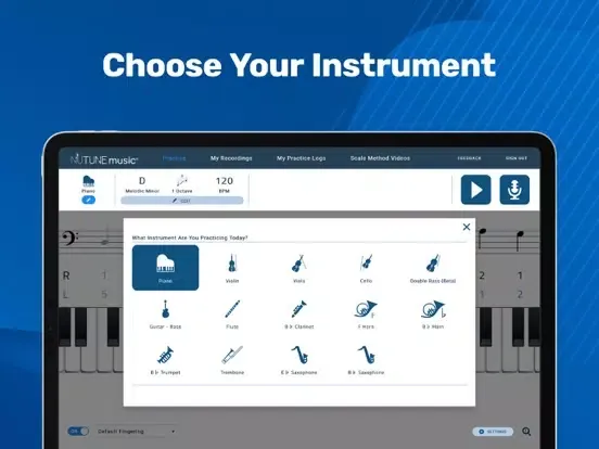 ภาพหน้าจอของ Music Scales - NuTune Music iPad 