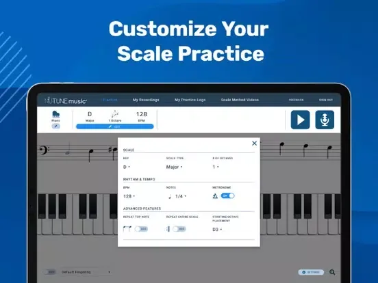 ภาพหน้าจอของ Music Scales - NuTune Music iPad 