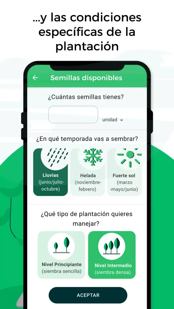Calculadora de Siembra Screenshots