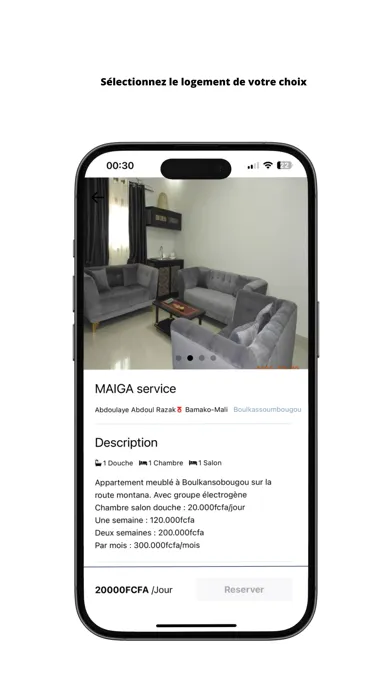 Zrzuty ekranu Homely - App de Reservation