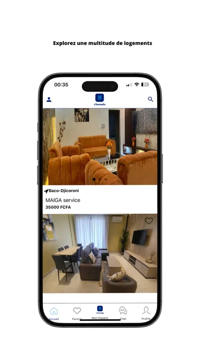 Zrzuty ekranu Homely - App de Reservation