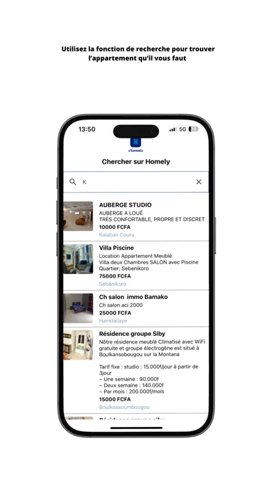 Zrzuty ekranu Homely - App de Reservation