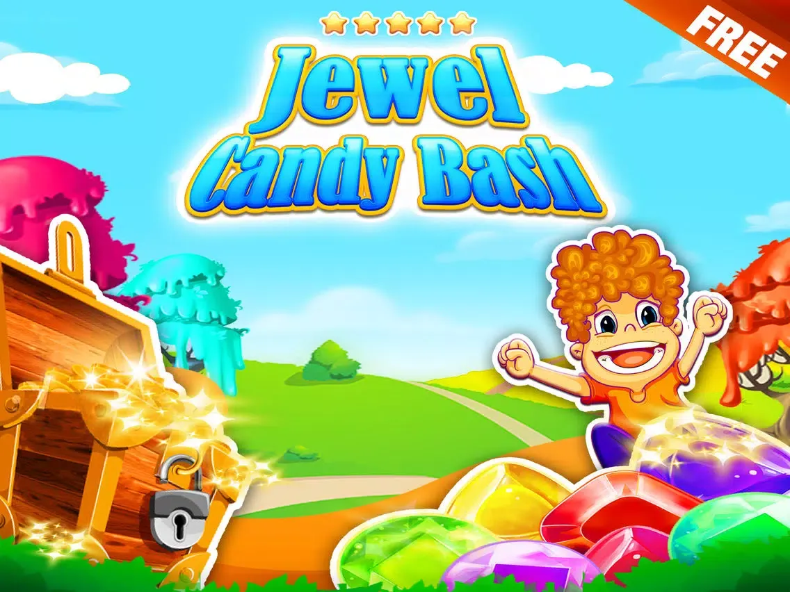 Jewel Candy Bash - be an alien pop hero to feed hungry babies monsters iPad  Screenshots