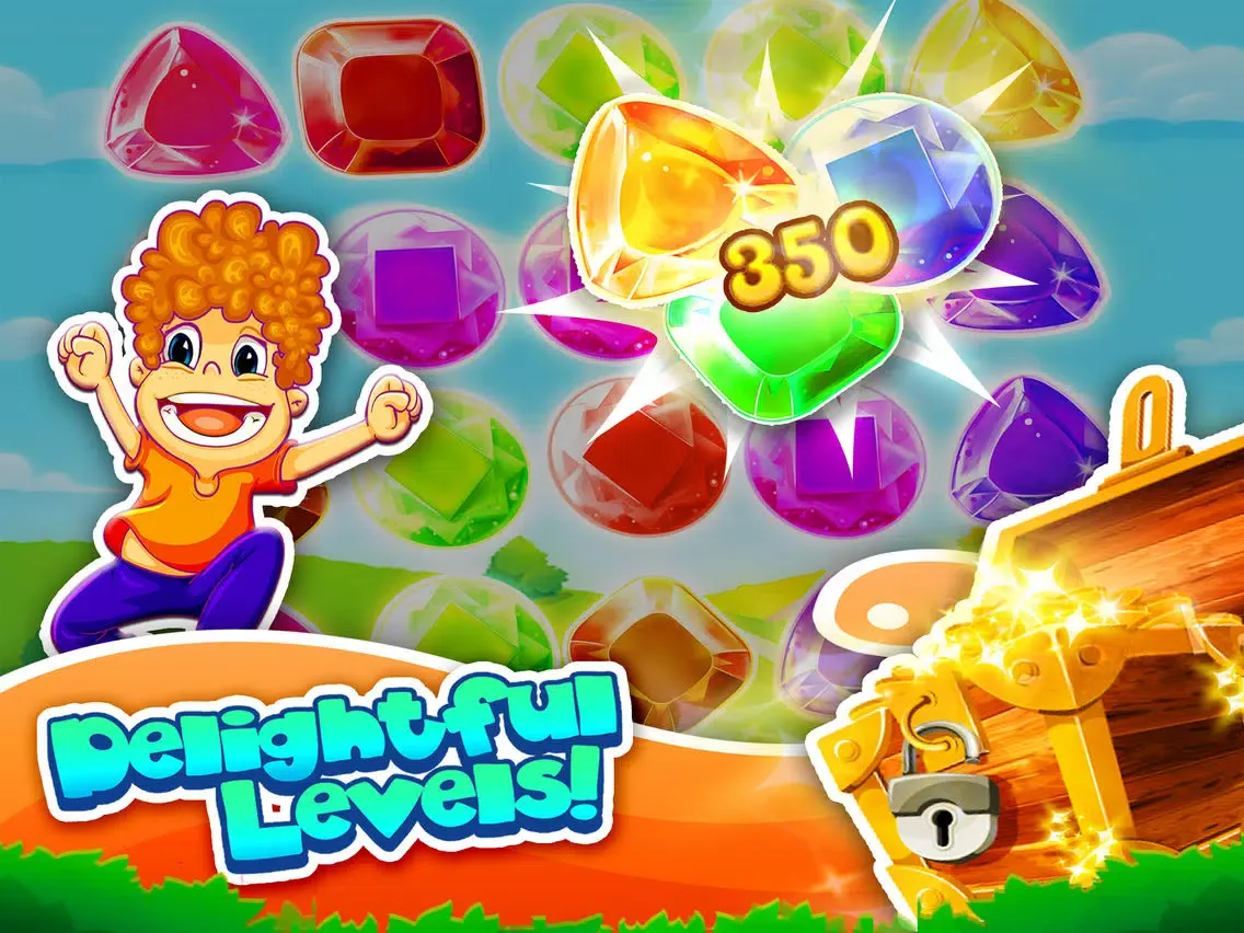 Jewel Candy Bash - be an alien pop hero to feed hungry babies monsters iPad  Screenshots
