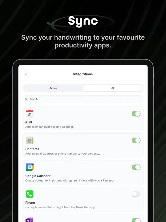 Nuwa+ iPad  Ekran Görüntüleri