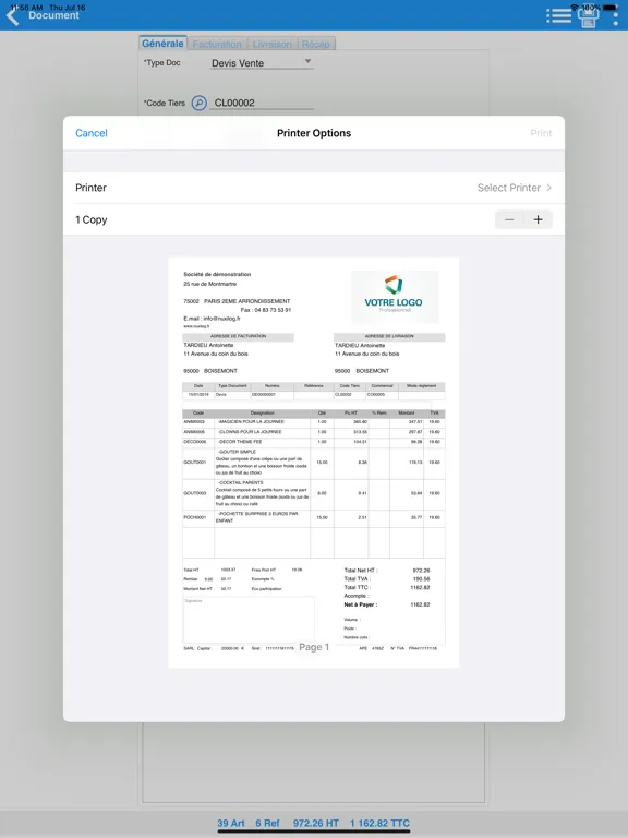 NuxiDev 5 Gestion CRM SAV iPad  Screenshots
