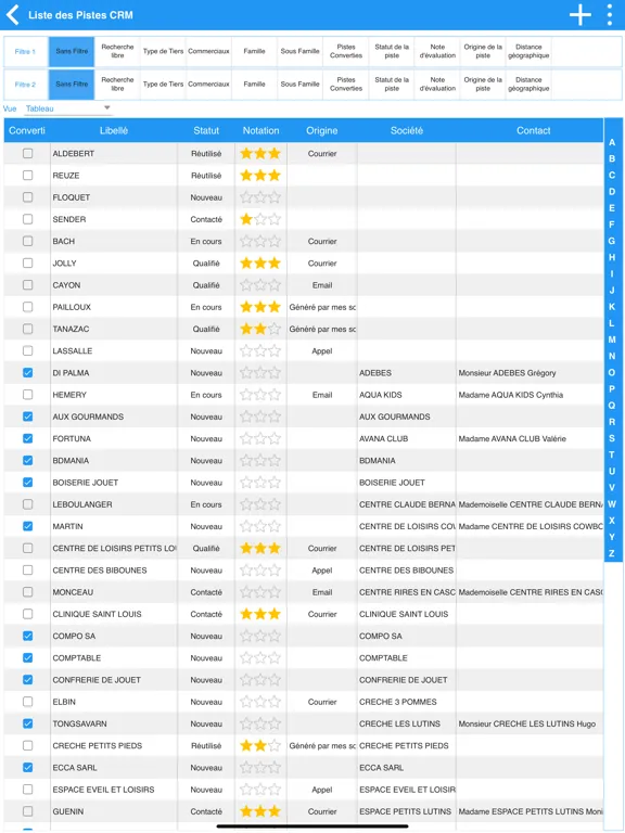 NuxiDev 5 Gestion CRM SAV iPad  Screenshots