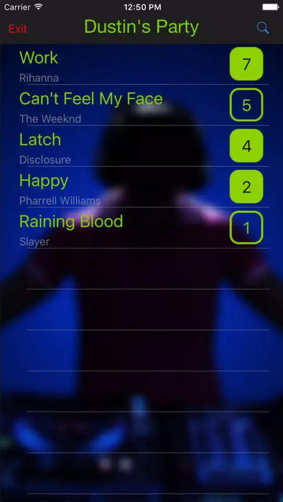 Note-Vote Screenshots