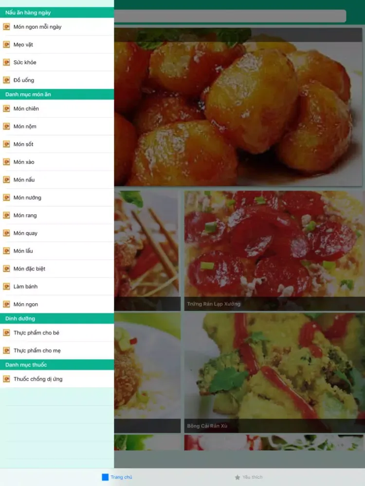 Sổ Tay Nội Trợ iPad  स्क्रीनशॉट