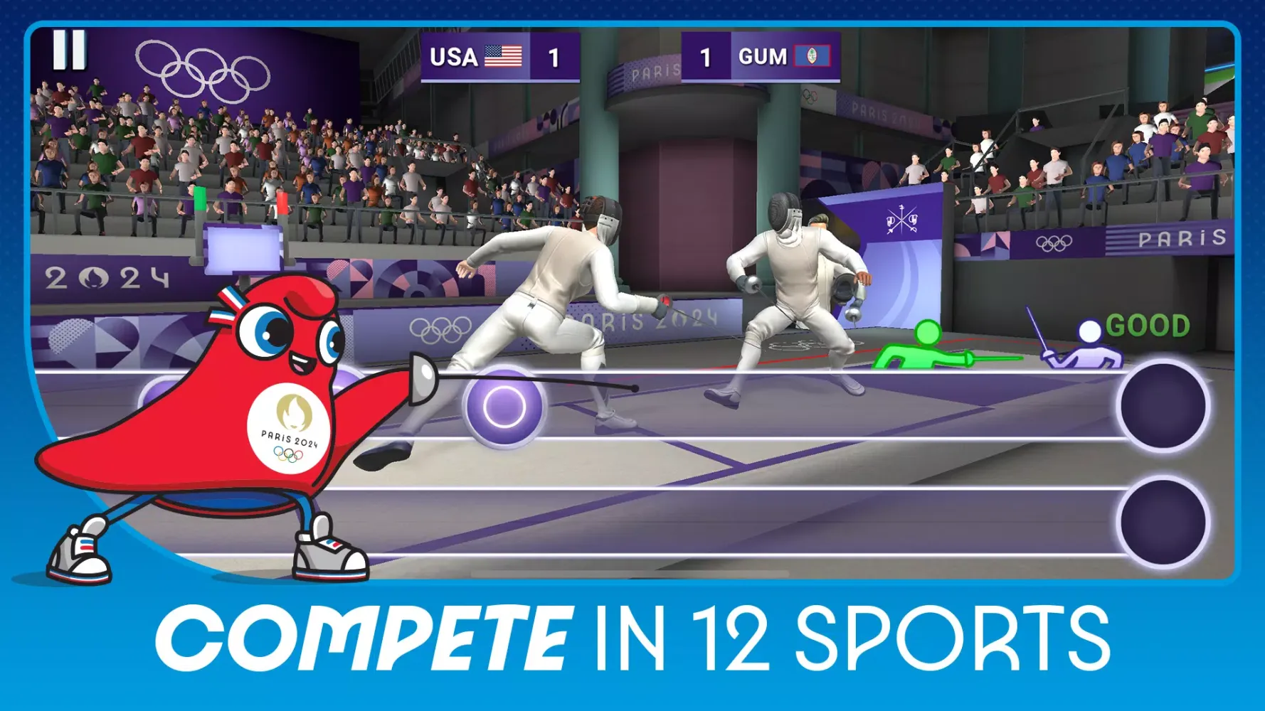 Zrzuty ekranu Olympics™ Go! Paris 2024
