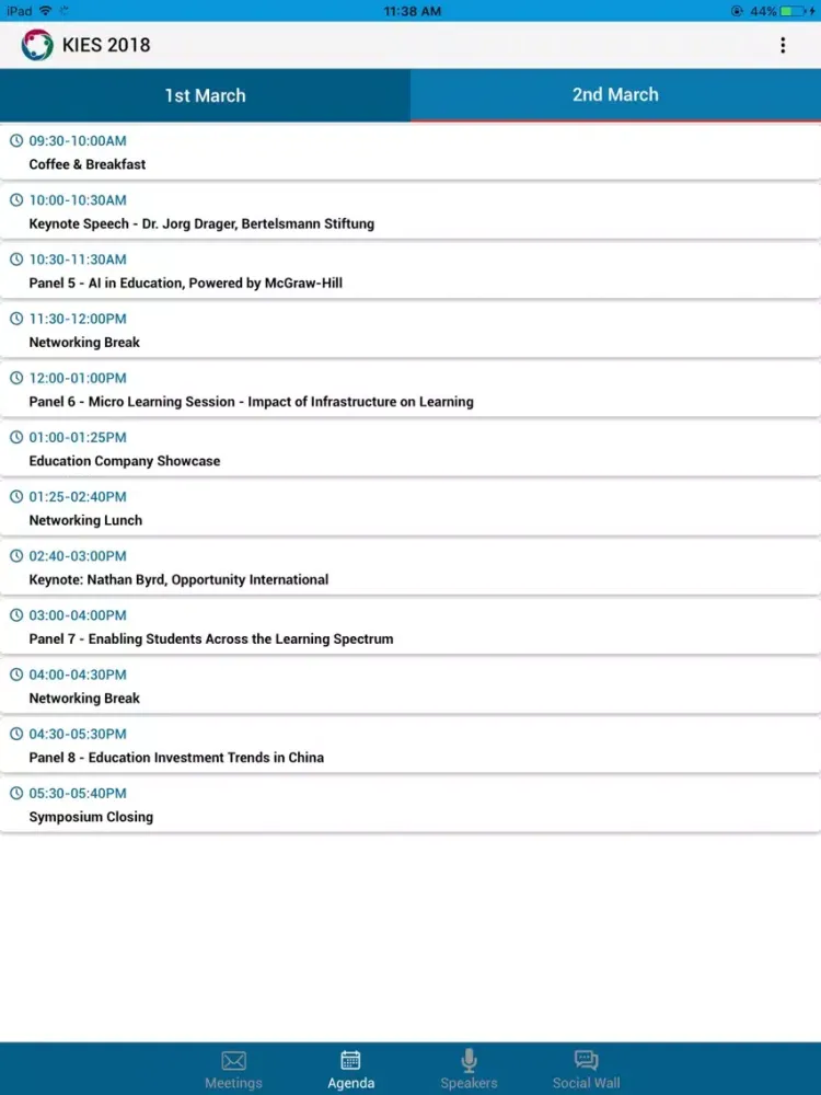 Capturas de tela do KIES 2018 iPad 