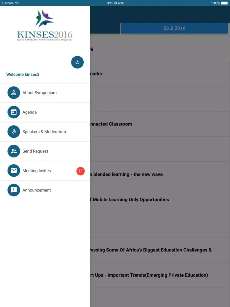KINSES 2016 iPad 应用截图