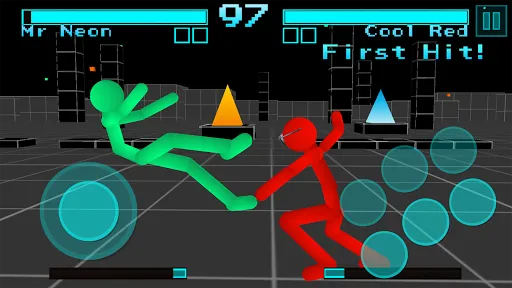 Zrzuty ekranu Stickman Fighting Neon Warrior