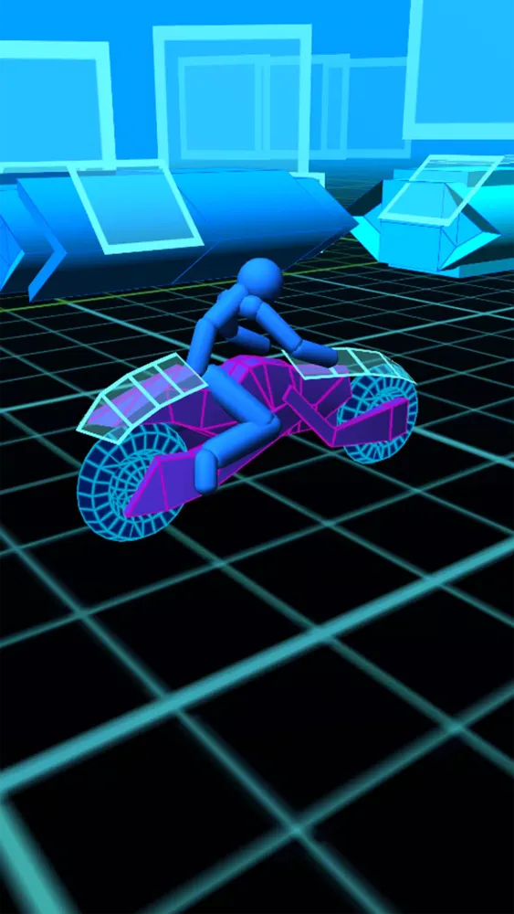 Stickman Neon Motorcycle Race Ekran Görüntüleri