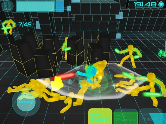 Capturas de pantalla de Stickman Neon: Sword Fighting iPad 