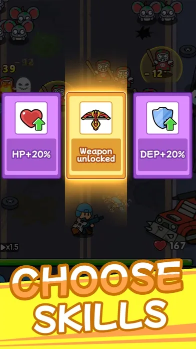 Tangkapan skrin Bag Merge : Zombie Battle