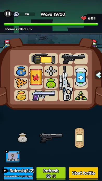 Tangkapan skrin Bag Merge : Zombie Battle