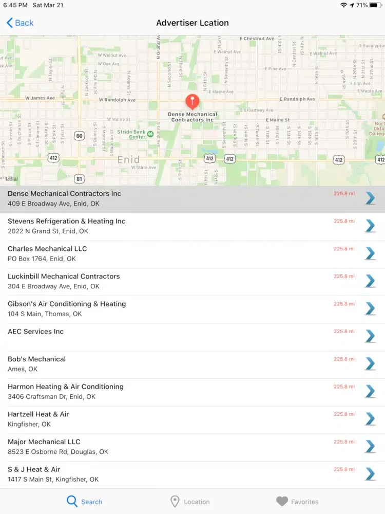 NE Iowa Local Search iPad  Screenshots