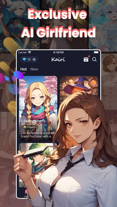 Capturas de tela do Kairi-Soulful AI Chat