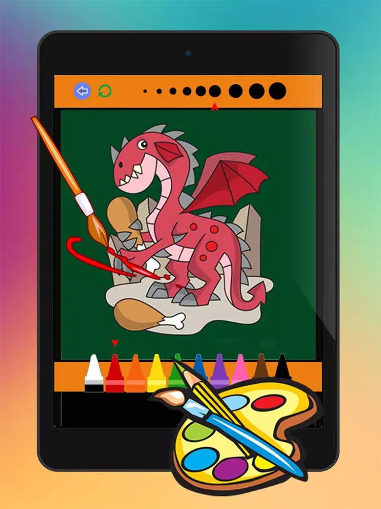Fairy tales Coloring Book for Kid Games iPad  Screenshots