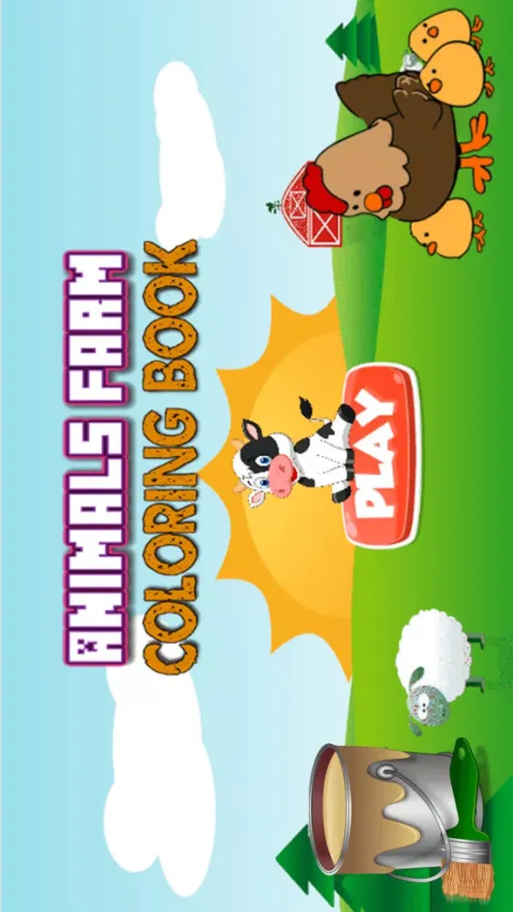 Screenshot di Animal Farm Coloring Book - Color Your pages and Paint the Animals of the Farm Drawing and Painting Games for Kids