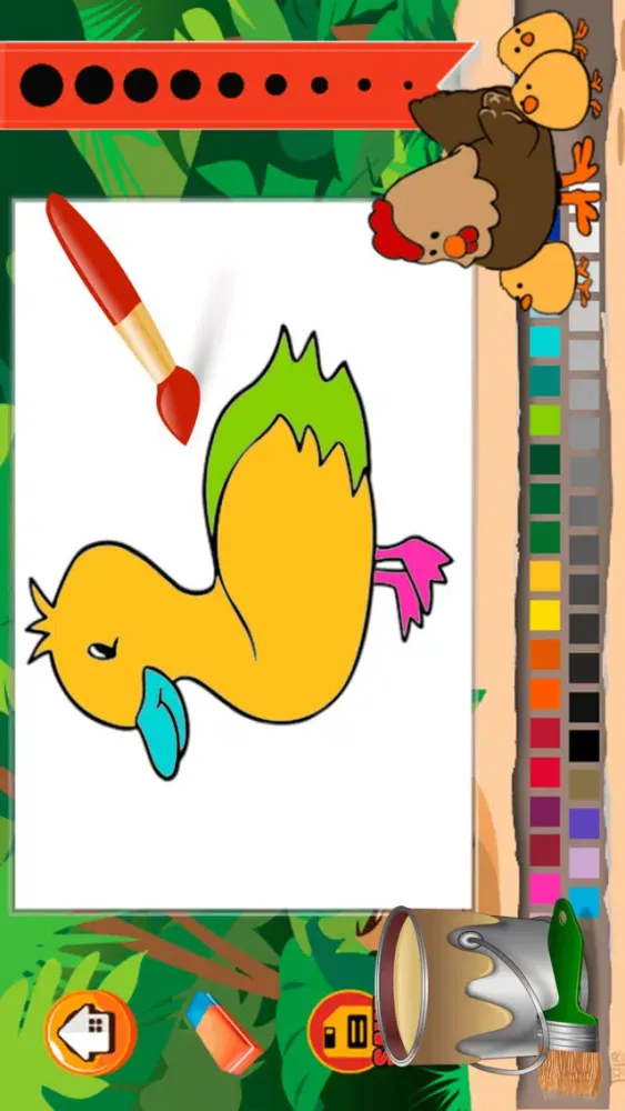 Screenshot di Animal Farm Coloring Book - Color Your pages and Paint the Animals of the Farm Drawing and Painting Games for Kids