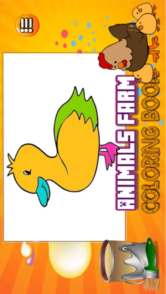 Screenshot di Animal Farm Coloring Book - Color Your pages and Paint the Animals of the Farm Drawing and Painting Games for Kids