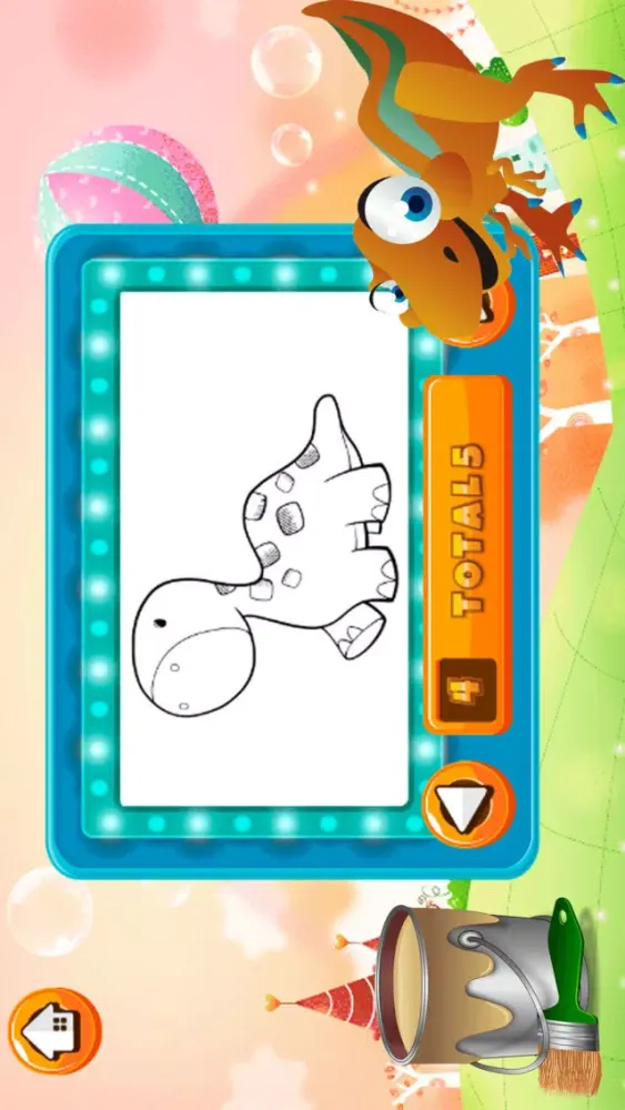 Скриншоты Cute Dino Coloring Book - Drawing Pages and Painting Games for Boy and Girl