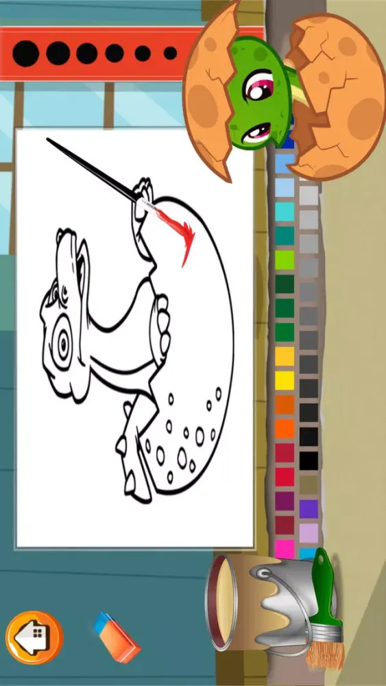 Baby Dino Coloring Book - Dinosaur Drawing paint and color pages games for kids應用截圖
