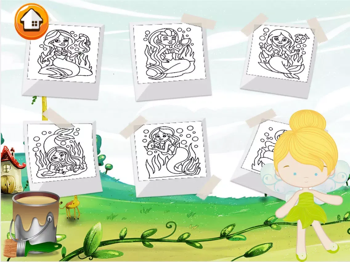 Princess Fairytail Coloring - All In 1 Beauty Draw, Paint And Color Book Games HD For Good Kid iPad  स्क्रीनशॉट