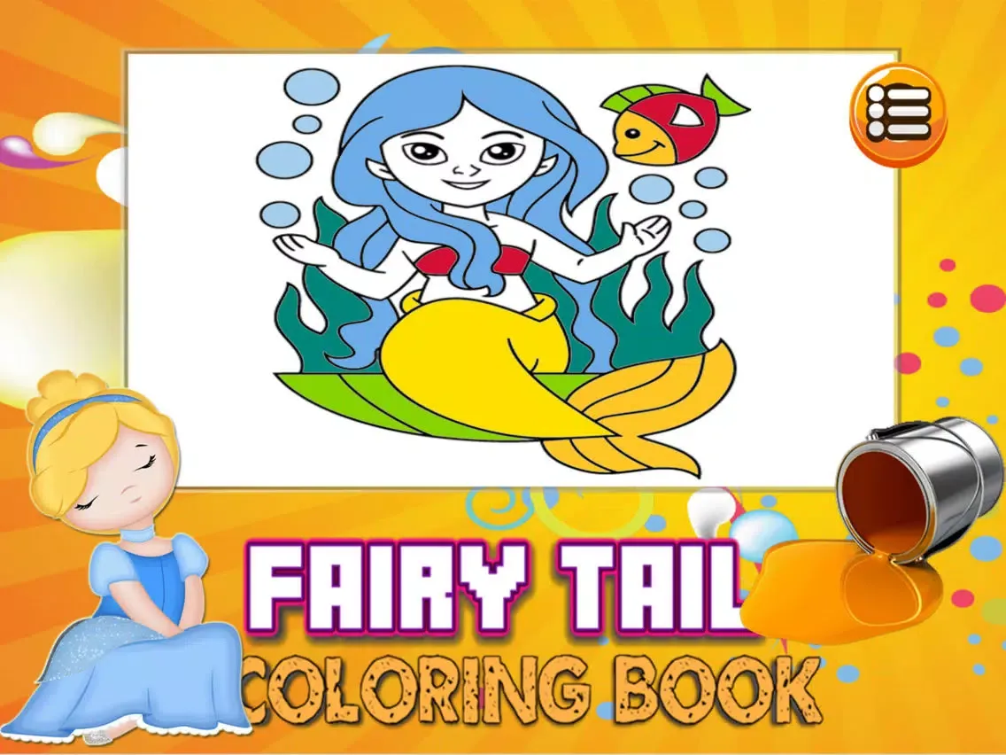 Princess Fairytail Coloring - All In 1 Beauty Draw, Paint And Color Book Games HD For Good Kid iPad  स्क्रीनशॉट