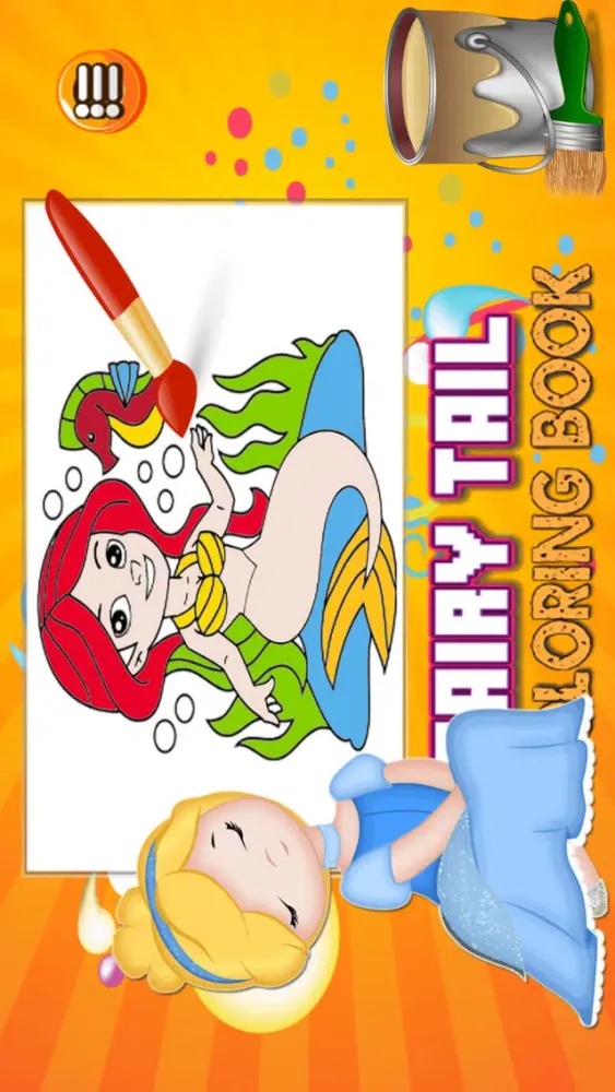 Princess Fairytail Coloring - All In 1 Beauty Draw, Paint And Color Book Games HD For Good Kid स्क्रीनशॉट