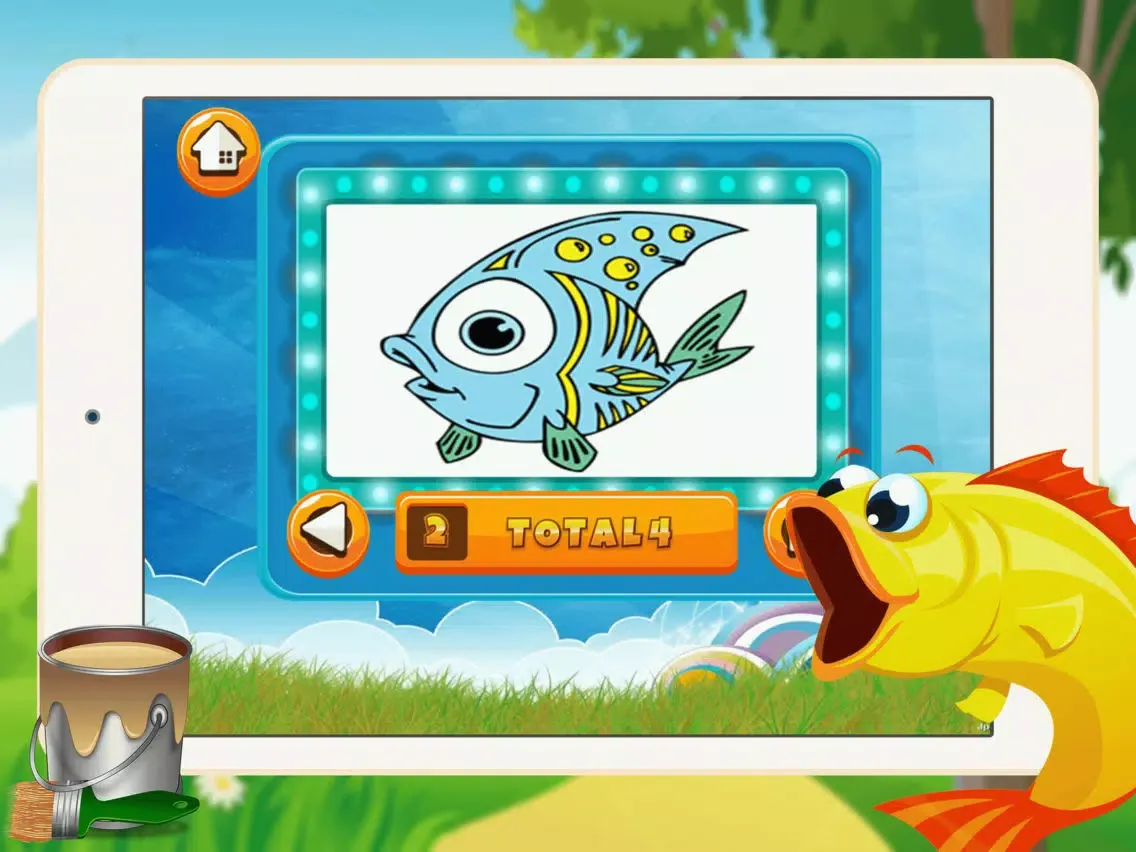 Sea Animal Coloring Book - All In 1 Deep Sea Draw Paint And Color Pages Games For Kids iPad Screenshots