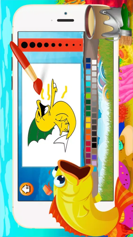 Sea Animal Coloring Book - All In 1 Deep Sea Draw Paint And Color Pages Games For Kids Screenshots