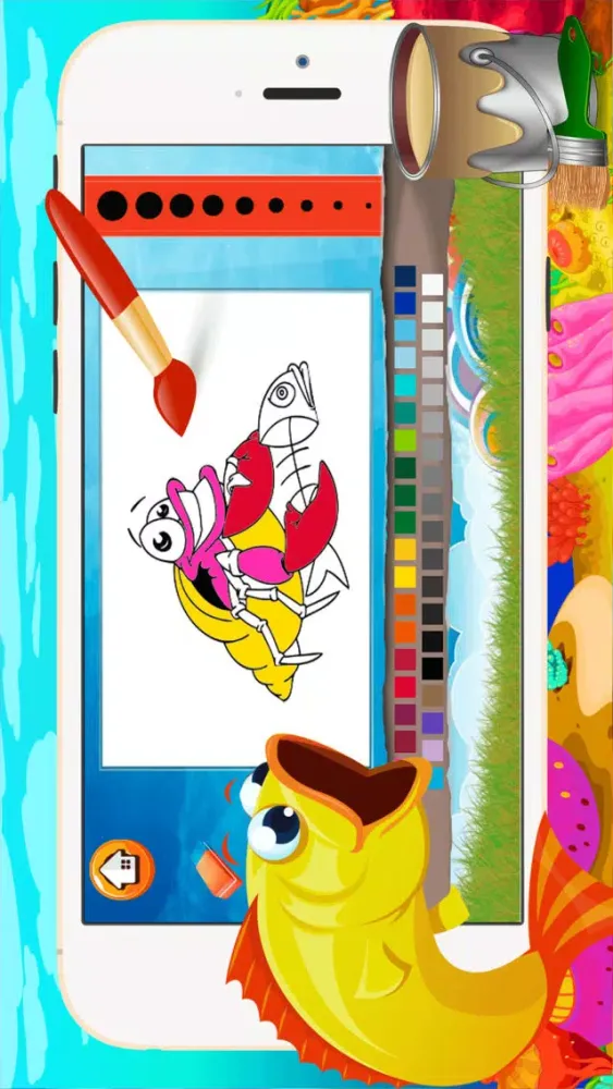 Sea Animal Coloring Book - All In 1 Deep Sea Draw Paint And Color Pages Games For Kids Screenshots