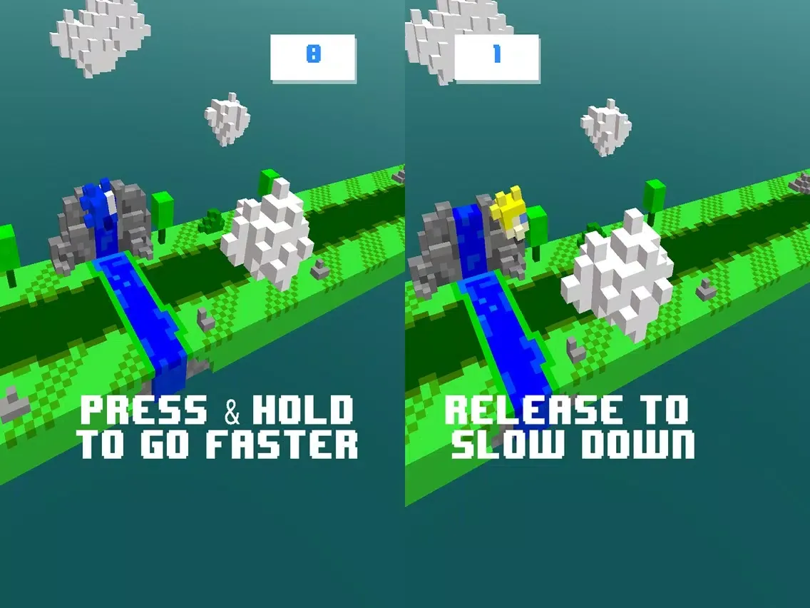 Screenshot di Dashing Dan - Endless Arcade Hopper iPad 