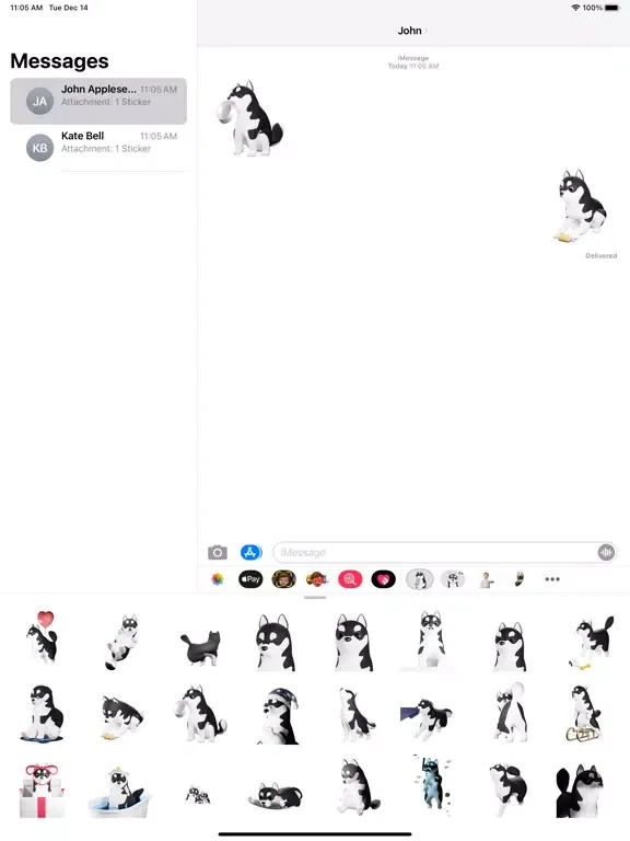 Captures d'écran de Cute Husky Han Gang iPad 