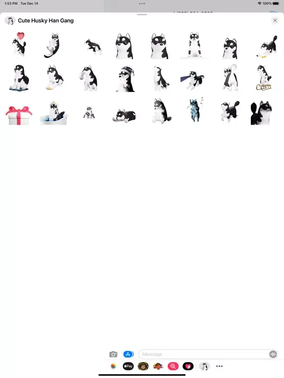 Captures d'écran de Cute Husky Han Gang iPad 