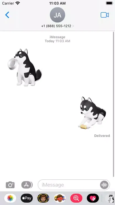 Captures d'écran de Cute Husky Han Gang