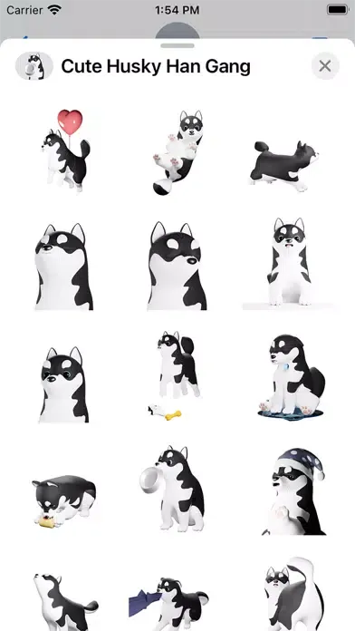 Captures d'écran de Cute Husky Han Gang
