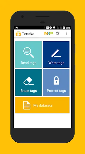 Capturas de pantalla de NFC TagWriter by NXP