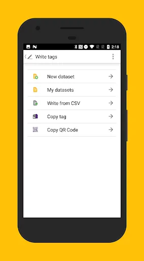 Capturas de pantalla de NFC TagWriter by NXP