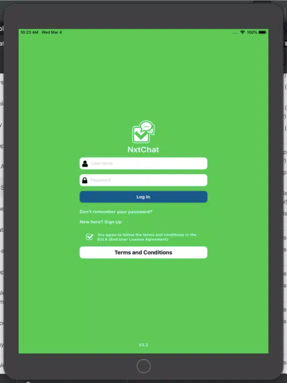 NxtChat iPad  سکرین شاٹس