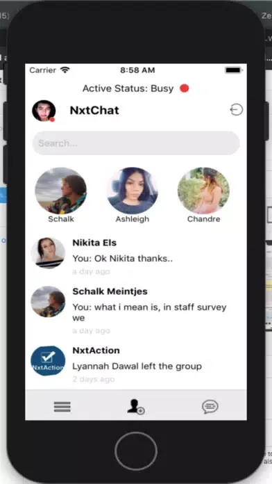 Скриншоты NxtChat