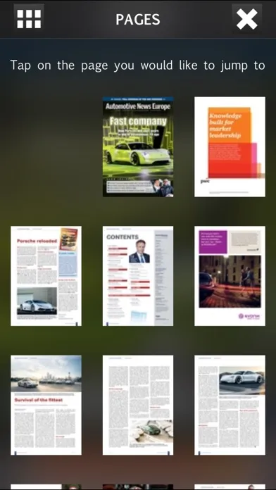 Capturas de pantalla de Automotive News Europe