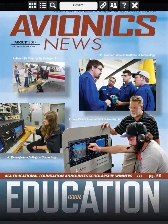 Captures d'écran de Avionics News iPad 